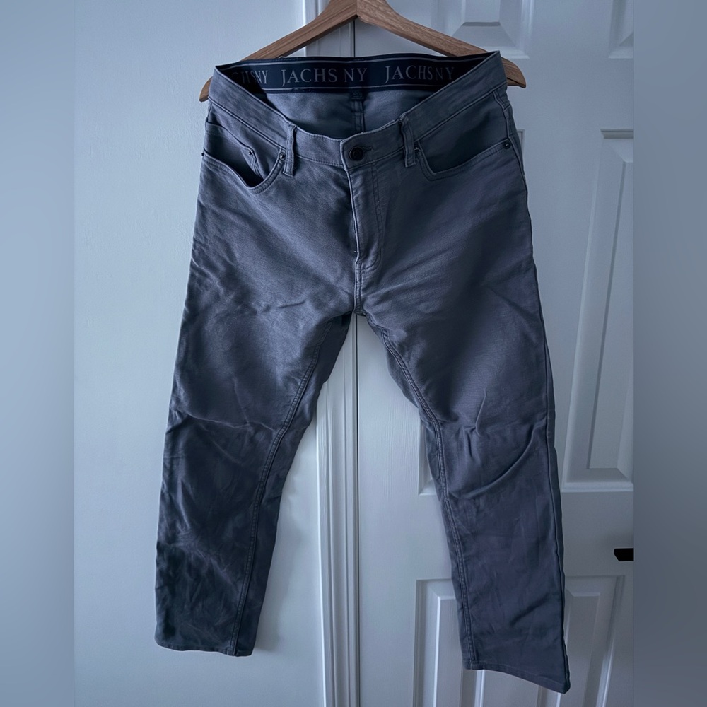 Jachs Men's Charcoal Slim Jeans
